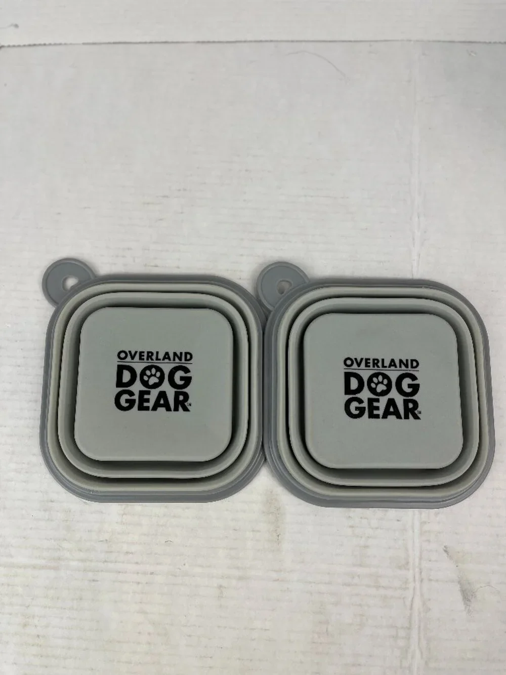 Overland Dog Gear, Silicone travel Dog (Pet) collapsible bowls